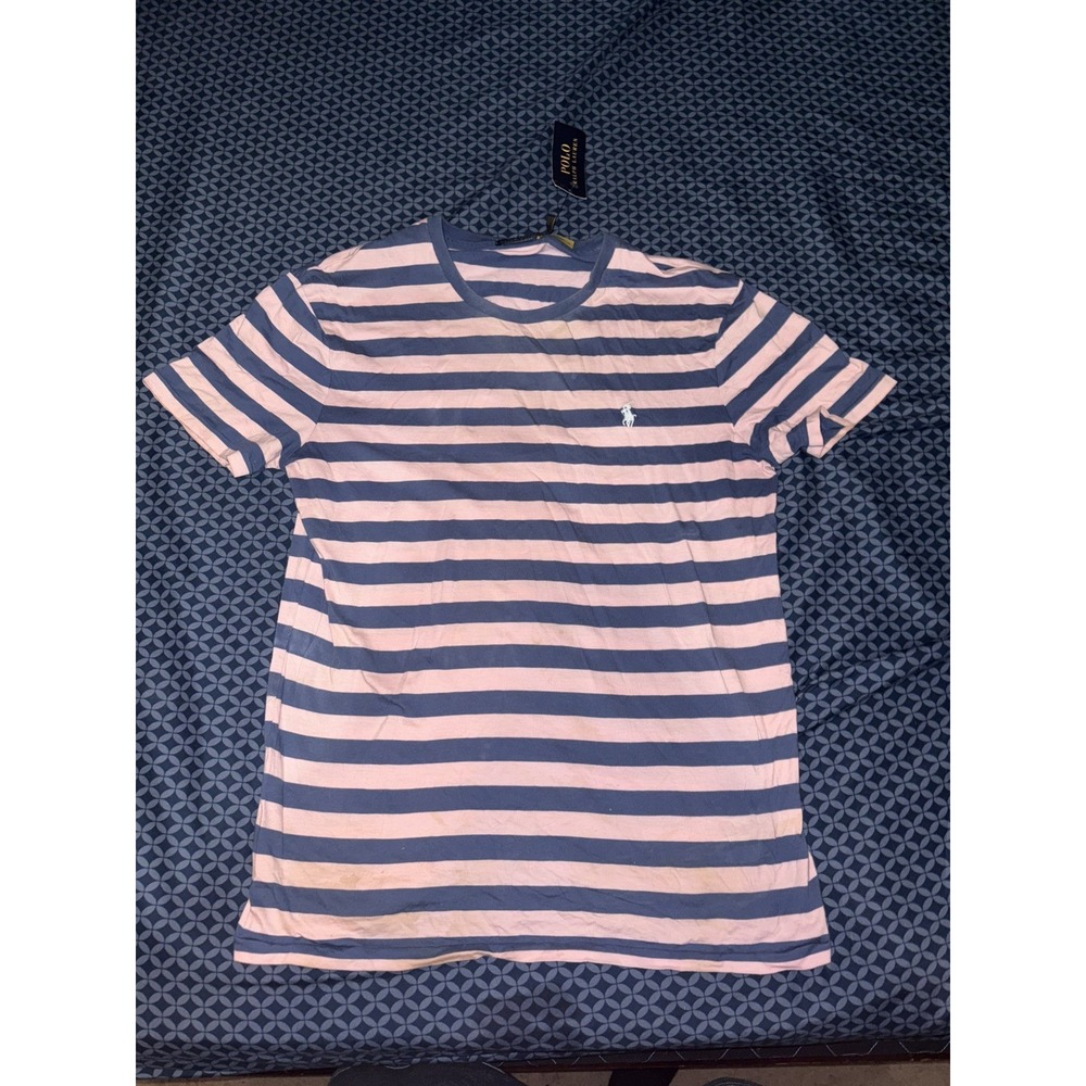 Polo Ralph Lauren Mens Striped Crewneck T-Shirt Size M NWT